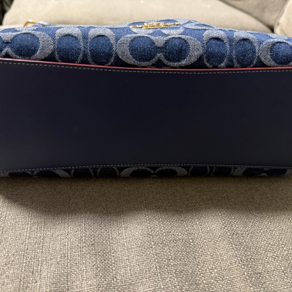 Coach Small Laurel Denim Satchel - Picture 4 of 6